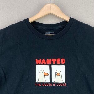 The Goose Is Loose T-Shirt Mens Medium Black Funny Graphic Streetwear Tee A-Lab